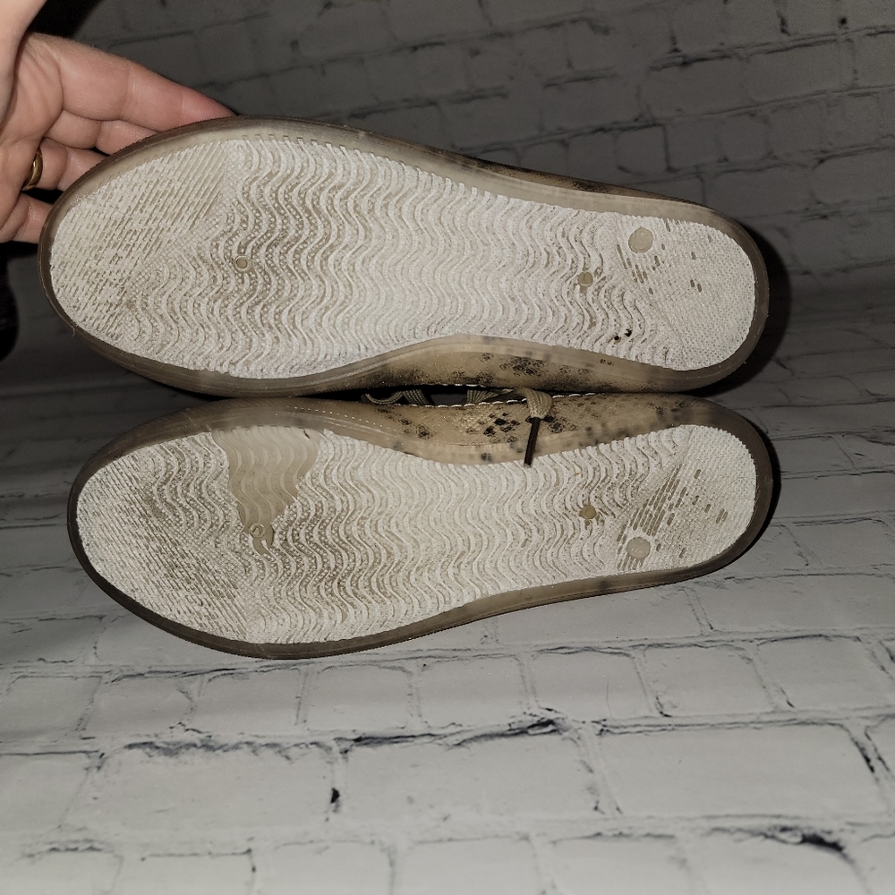 Rocket Dog Beige Snake-Print High-Top Sneakers SIZE 6.5 - Picture 4 of 10